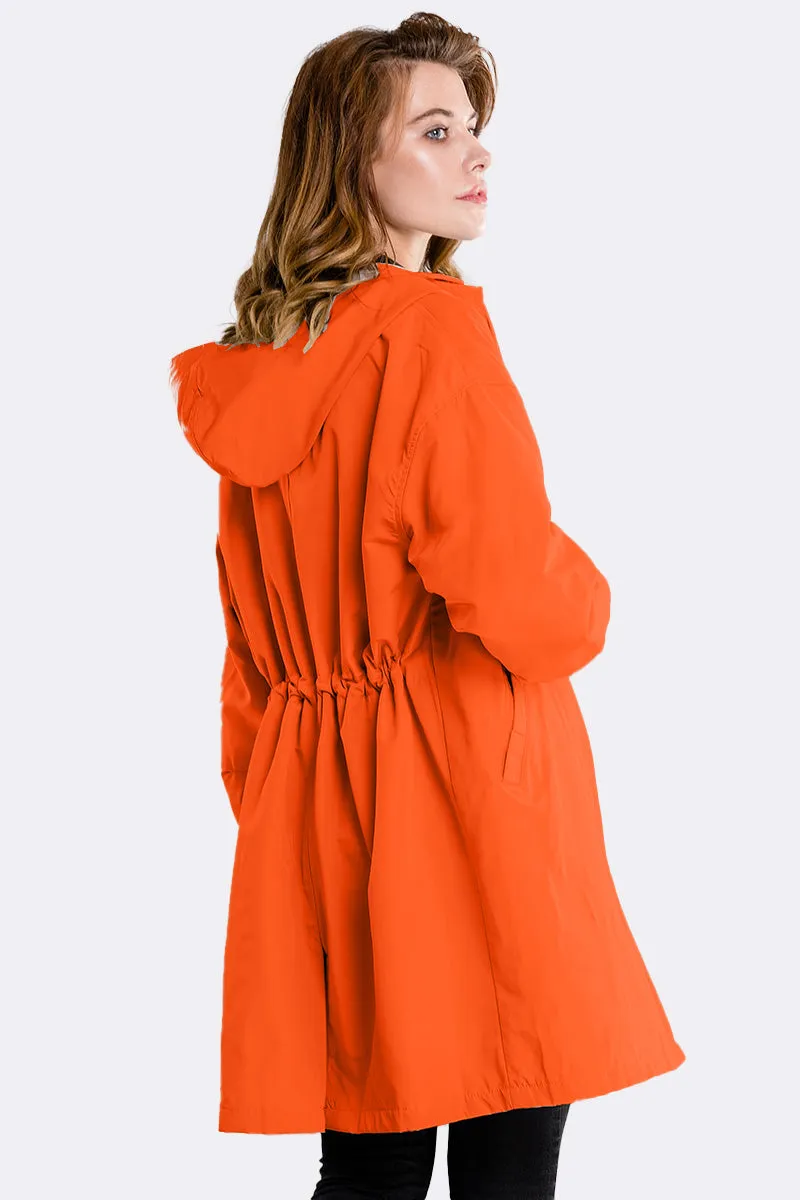 Rachel™ Water-Resistant Oversized Hooded Windbreaker