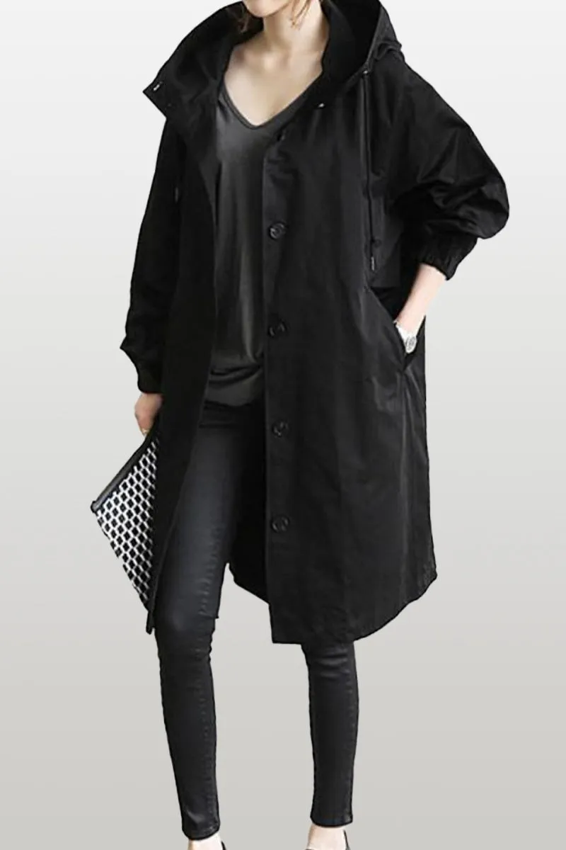 Rachel™ Water-Resistant Oversized Hooded Windbreaker