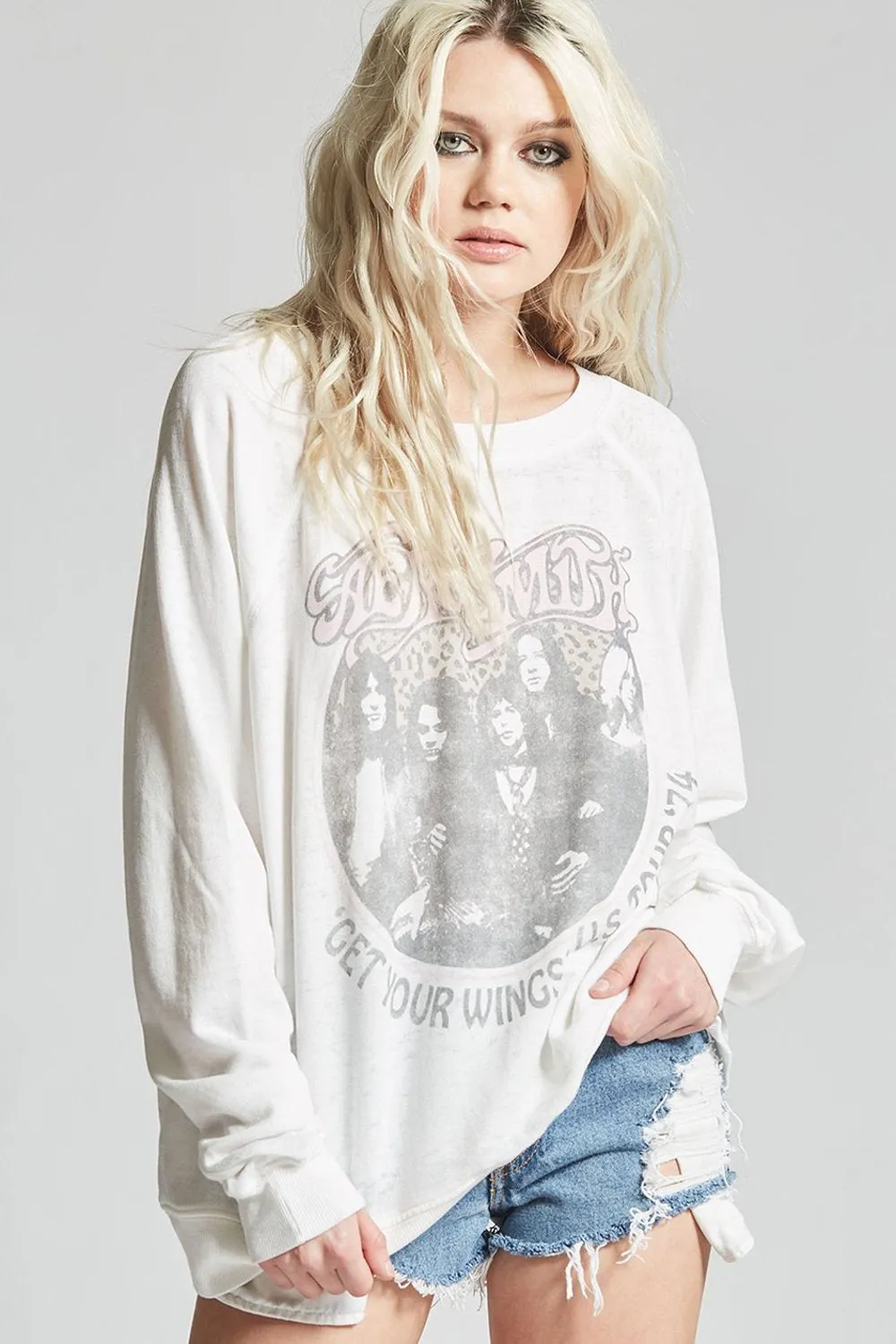 Recycled Karma Aerosmith Wings Sweatshirt