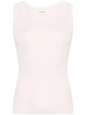 ribbed-knit tank top