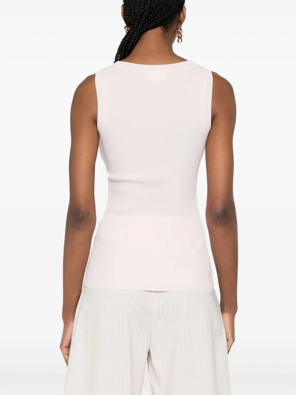 ribbed-knit tank top