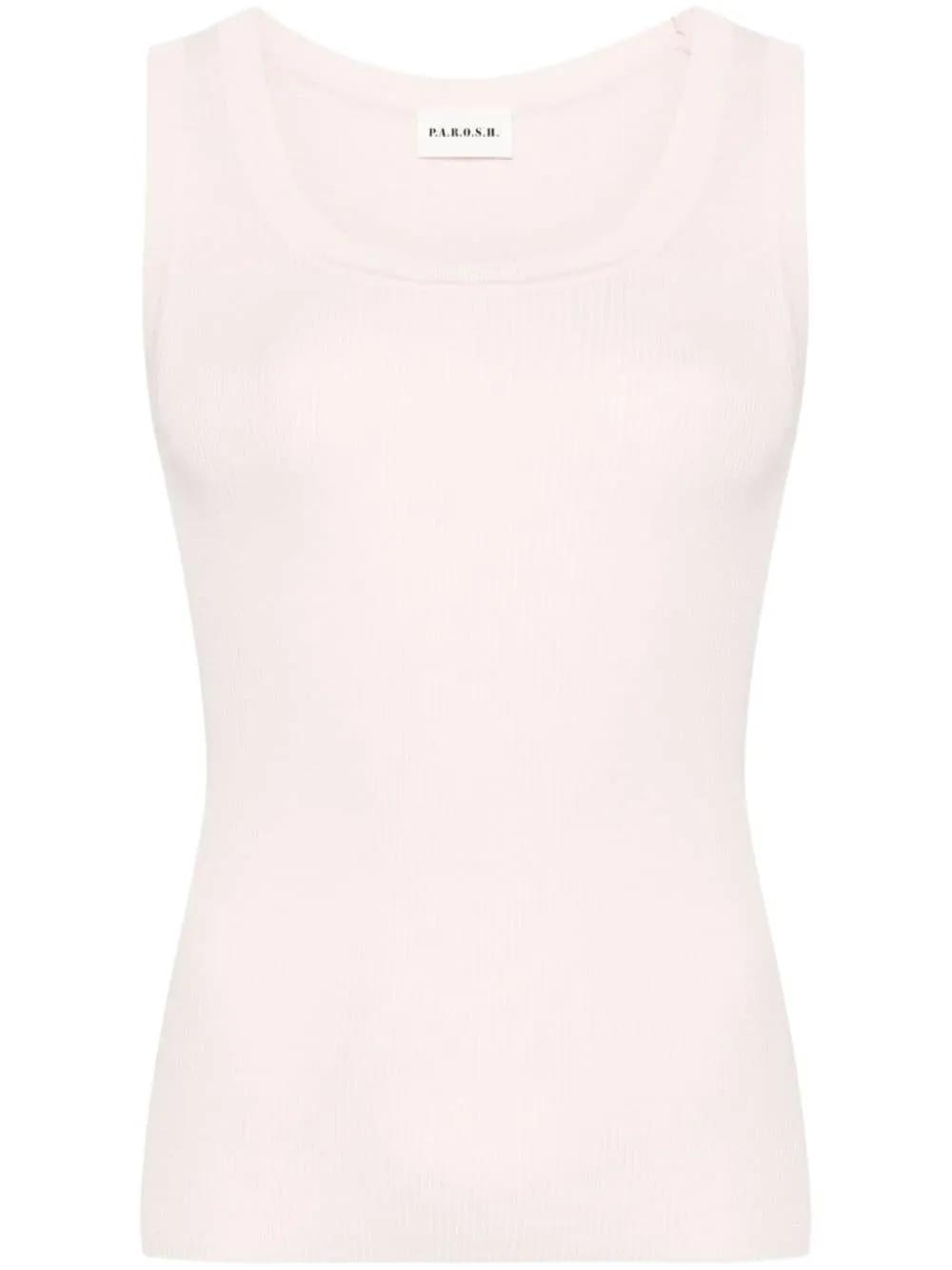 ribbed-knit tank top