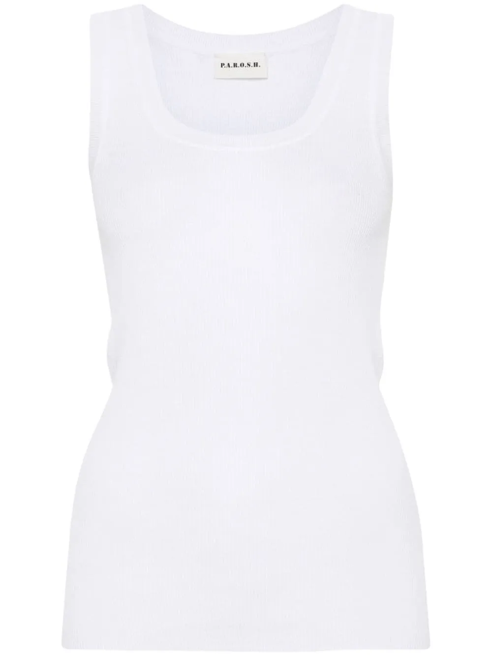 ribbed-knit tank top