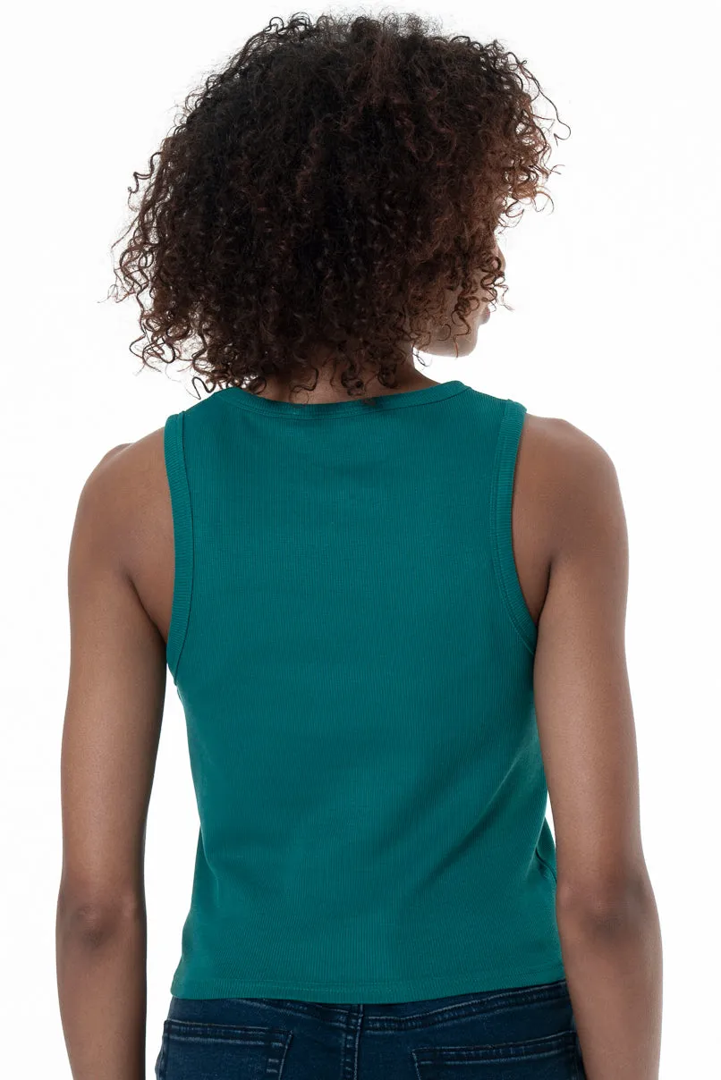 Ribbed Tank Top _ 152289 _ Green
