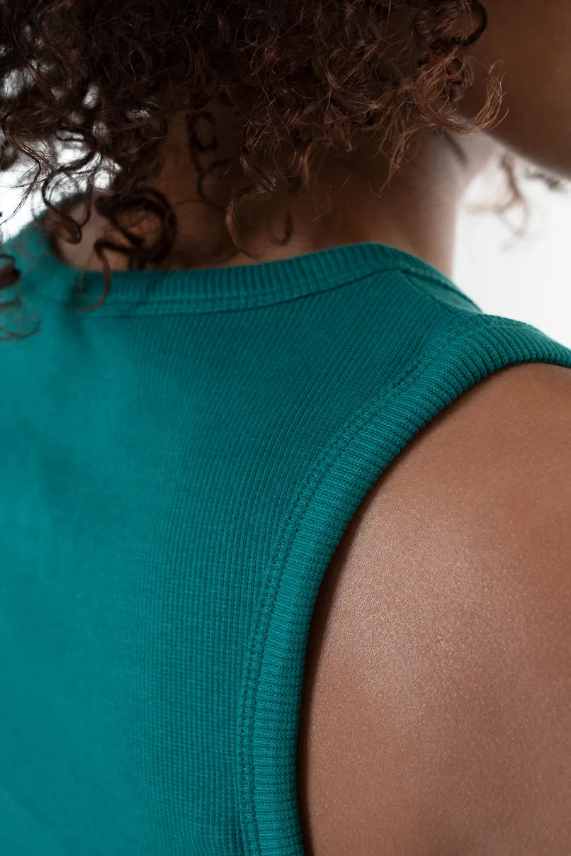 Ribbed Tank Top _ 152289 _ Green