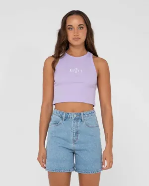 Rusty Sunrise Racer Tank Top