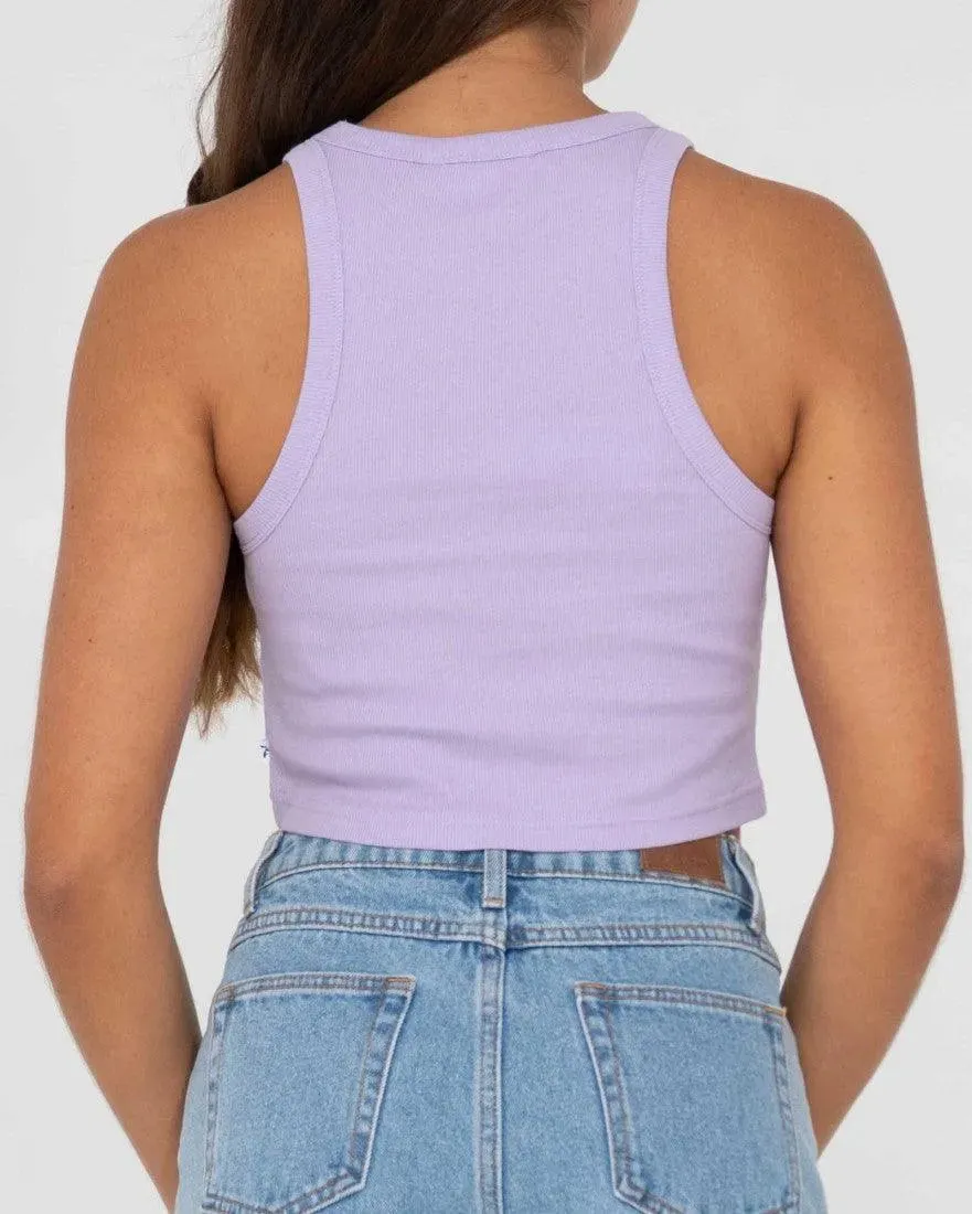 Rusty Sunrise Racer Tank Top