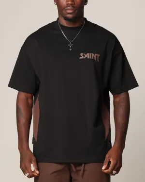 Saint Morta Rage Boxy T-Shirt Black/Brown