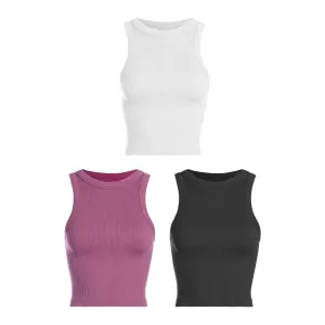 Sleeveless Ribbed Basic Tank