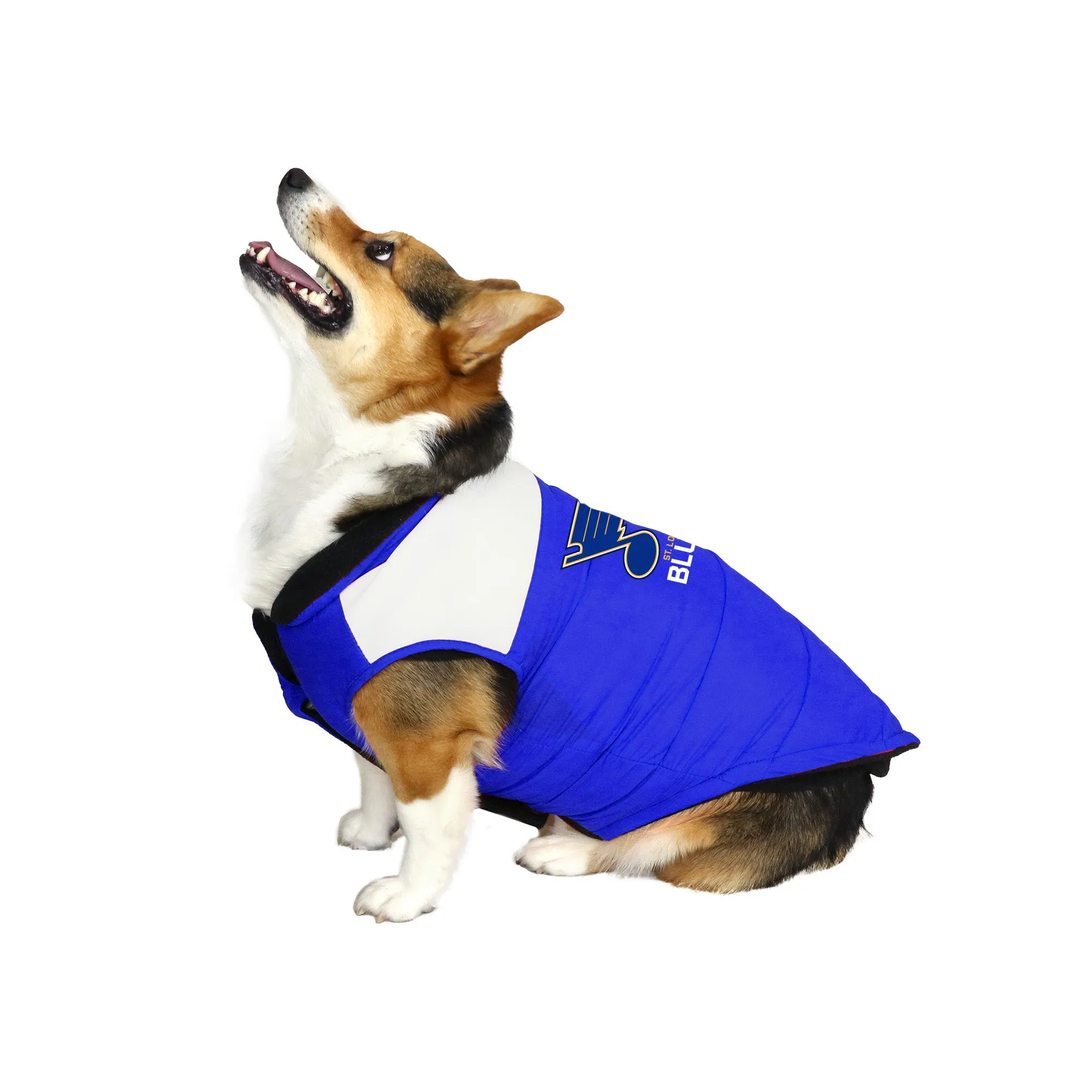 St. Louis Blues Pet Parka Puff Vest