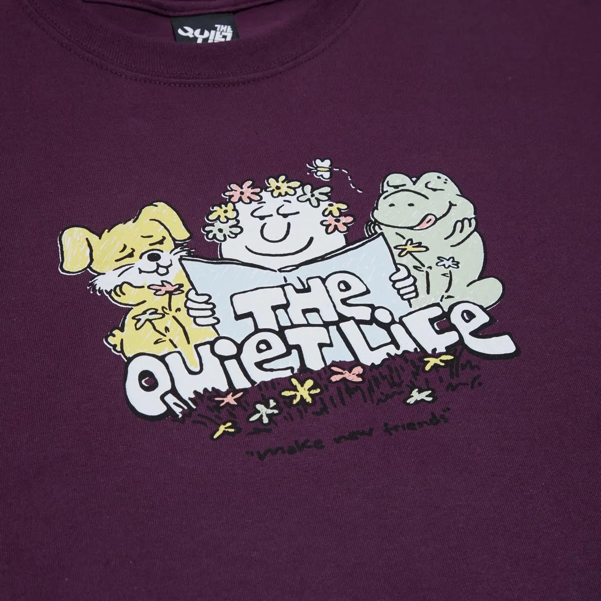 The Quiet Life Read Books T-Shirt - Eggplant