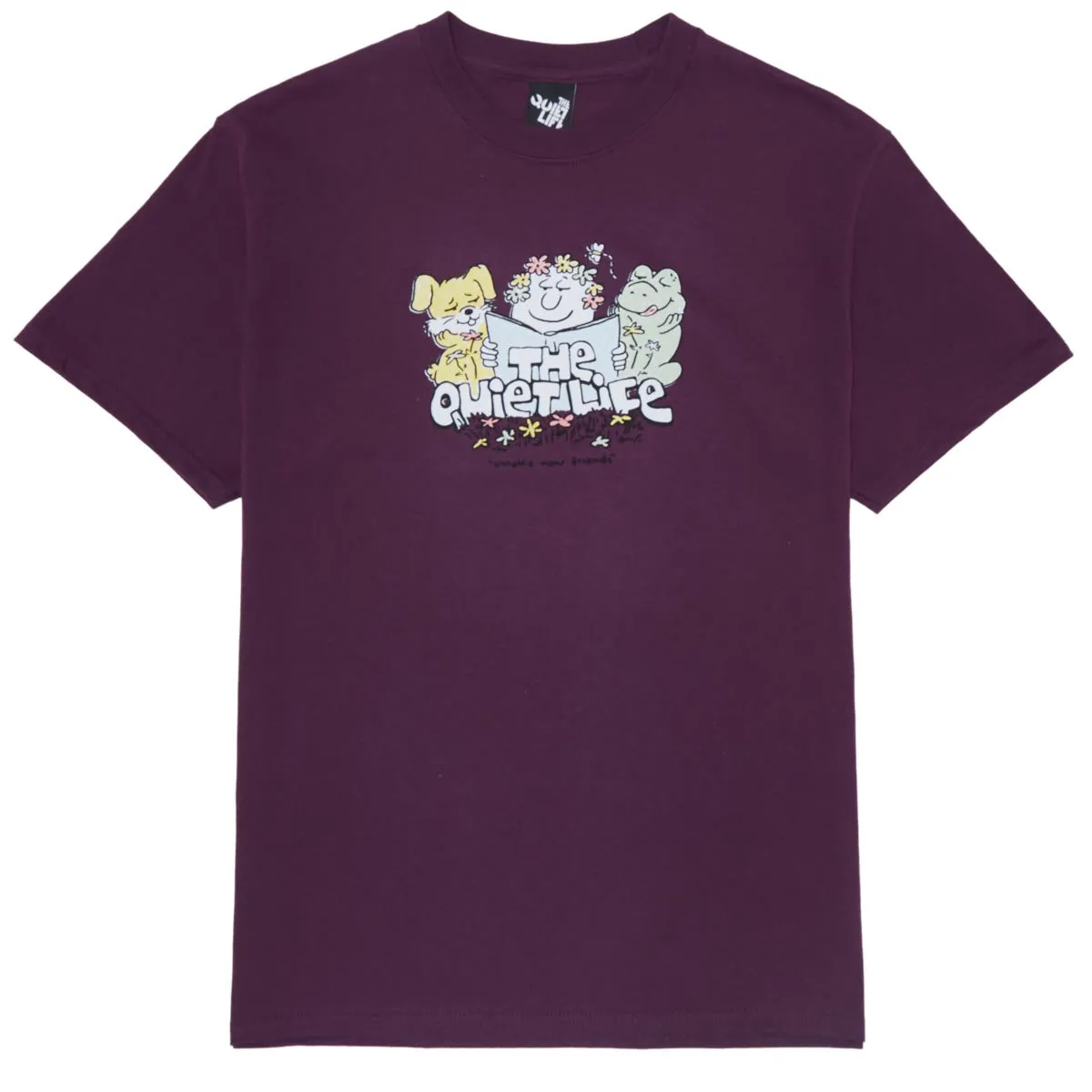 The Quiet Life Read Books T-Shirt - Eggplant