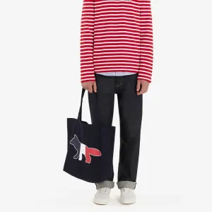 Unisex Tricolor Fox Patch Classic Marin Tee-Shirt - Red White