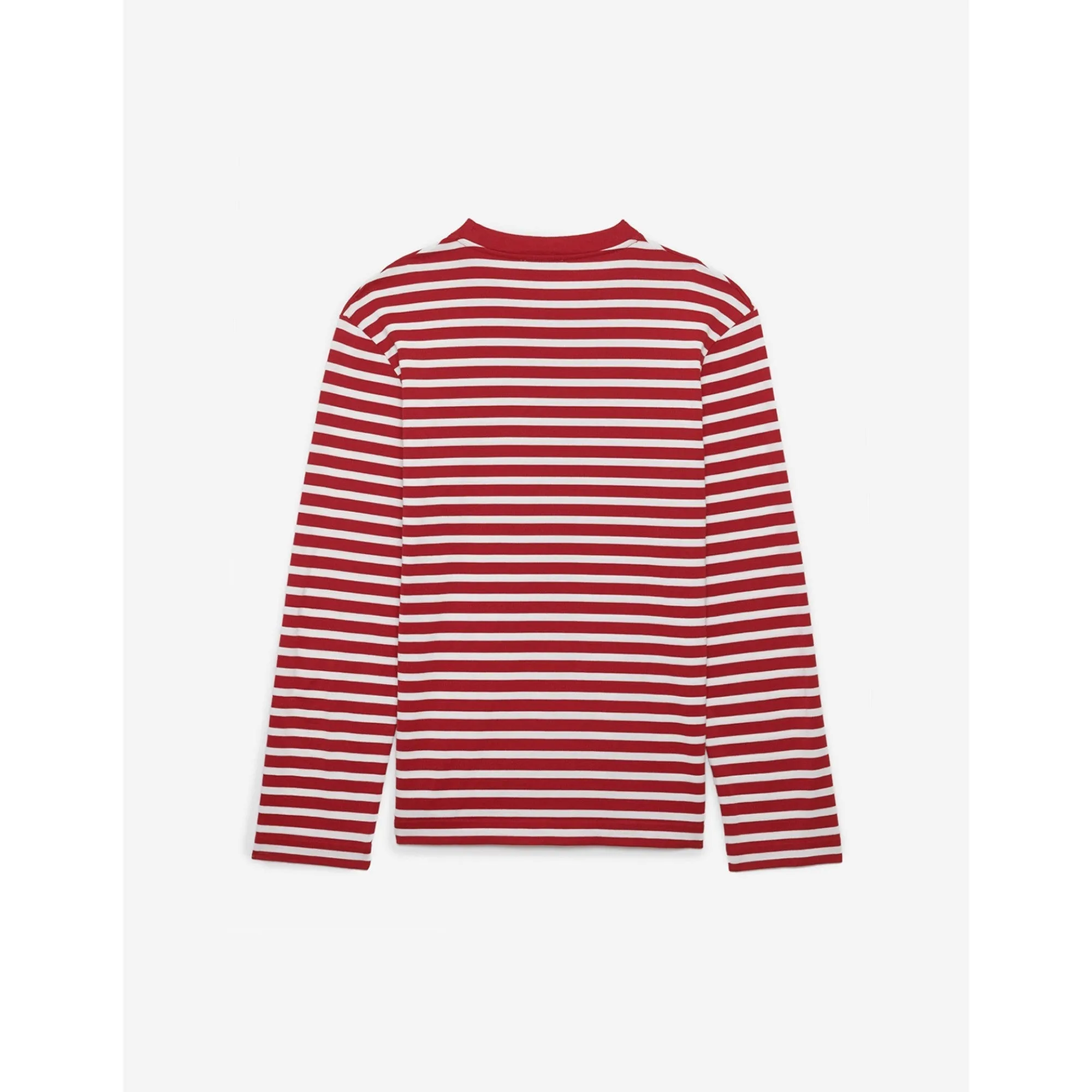 Unisex Tricolor Fox Patch Classic Marin Tee-Shirt - Red White