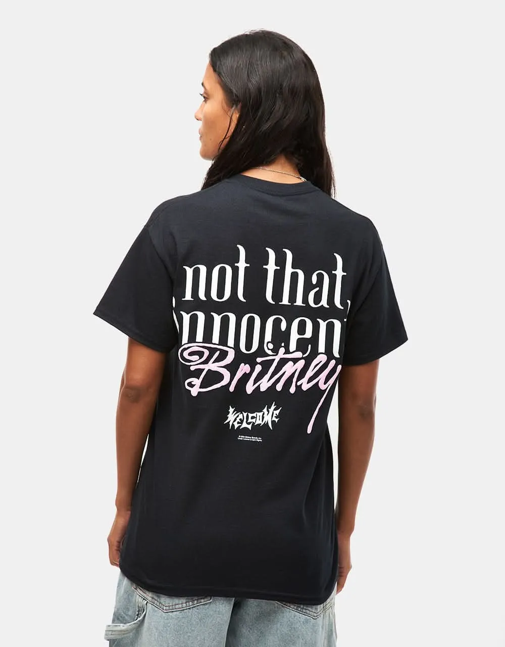Welcome x Britney Spears Daisies T-Shirt - Black